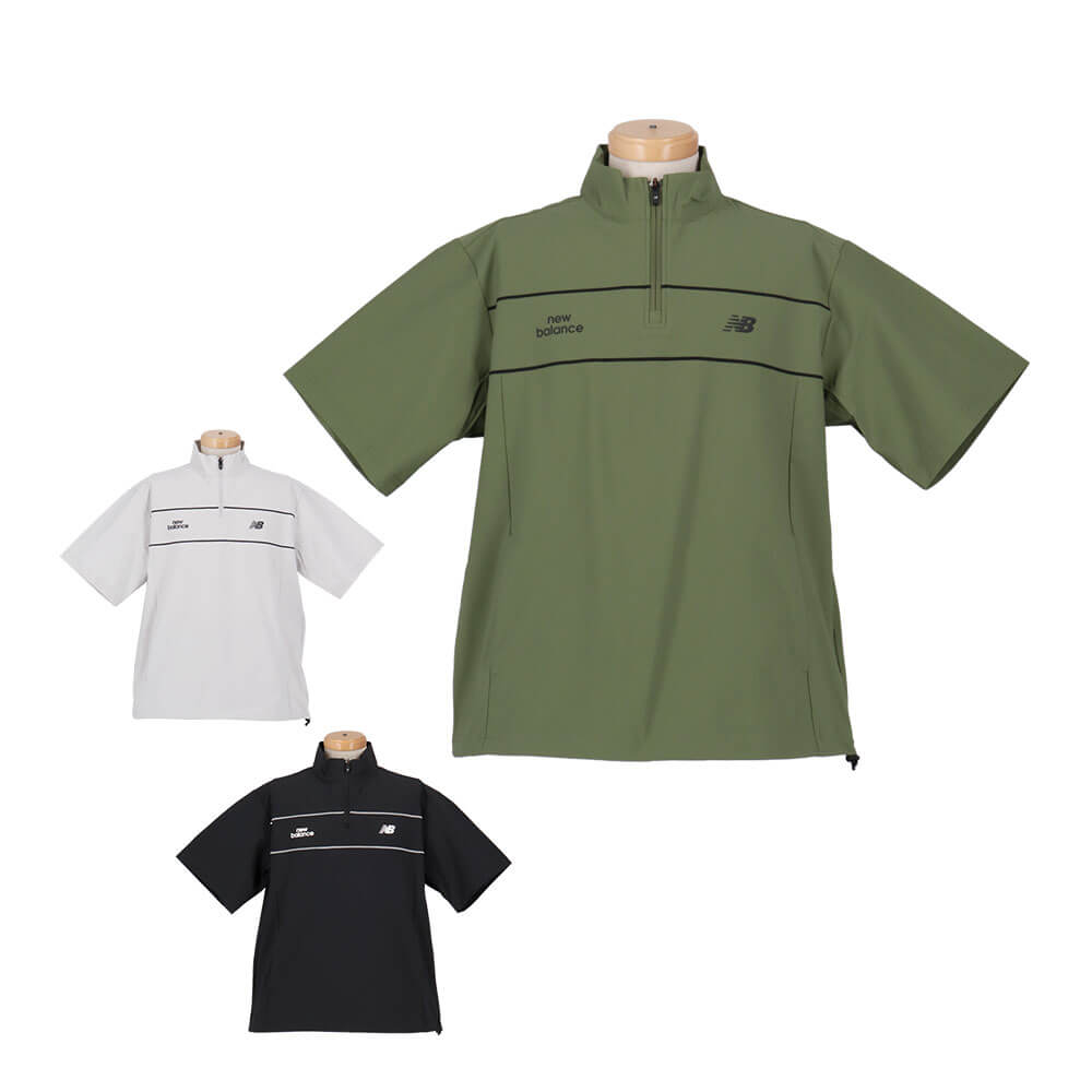 ニューバランスゴルフ　メンズ 半袖 スタンドジップ プルオーバー 012-6164003　2026年モデル