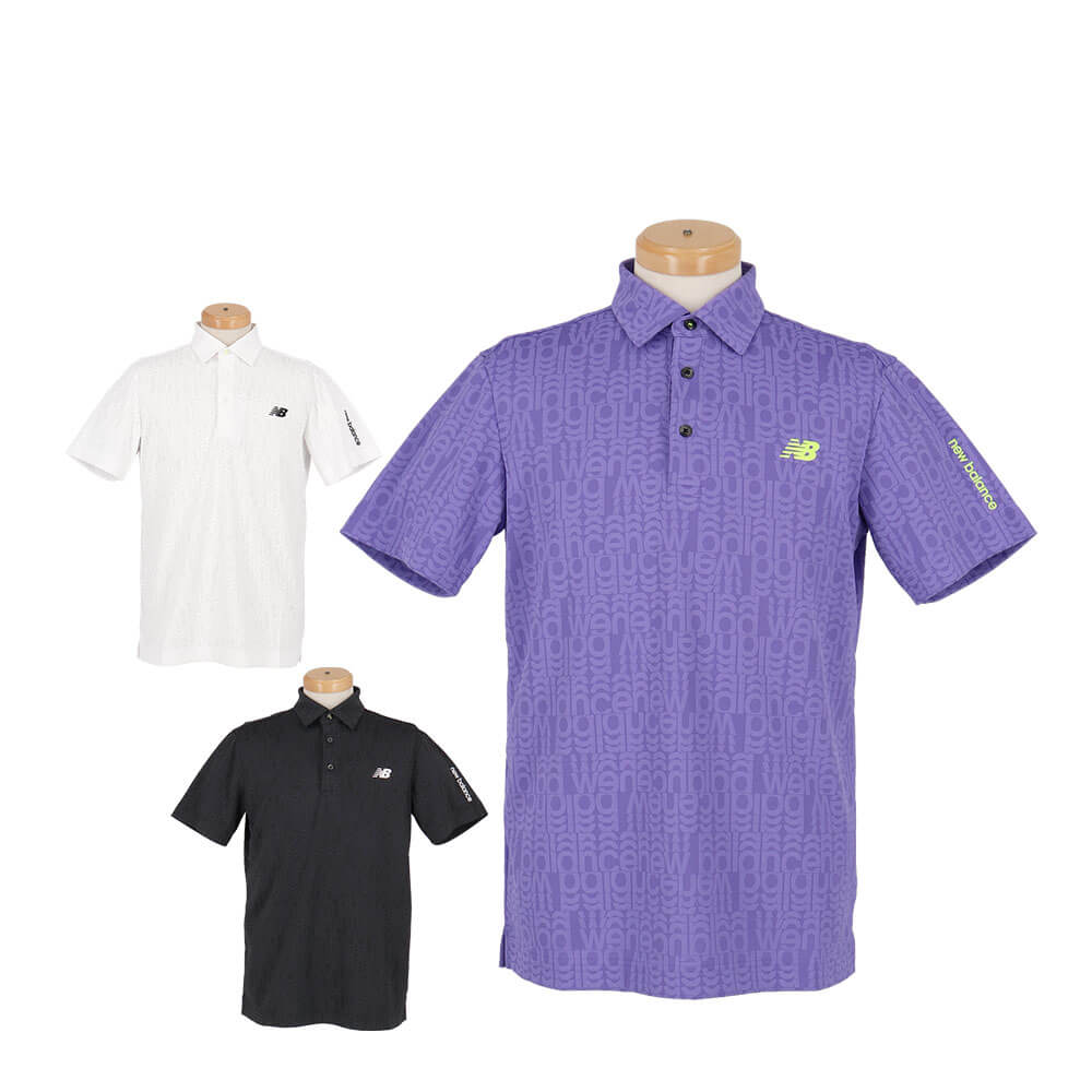 ニューバランスゴルフ　メンズ リフレクト・オーバーラップロゴ 半袖 ポロシャツ 012-6168003　2026年モデル