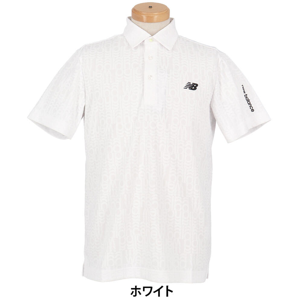ニューバランスゴルフ　メンズ リフレクト・オーバーラップロゴ 半袖 ポロシャツ 012-6168003　2026年モデル 画像5(ALT)
