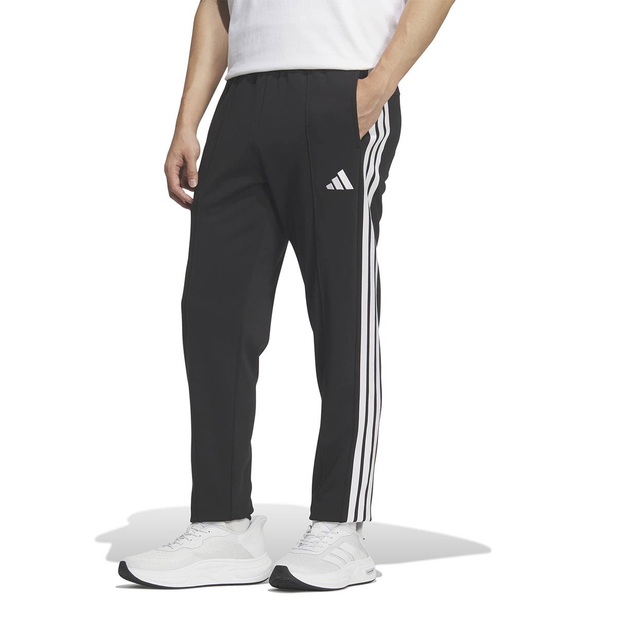 アディダス adidas　スリーストライプス スリムフィット ダブルニット オープンヘム トラックパンツ（ジャージ） CA605 2026年モデル 画像3(ALT)