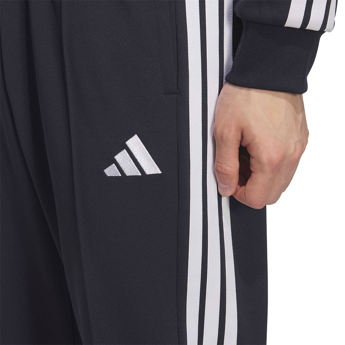 アディダス adidas　スリーストライプス スリムフィット ダブルニット オープンヘム トラックパンツ（ジャージ） CA605 2026年モデル 画像16(ALT)