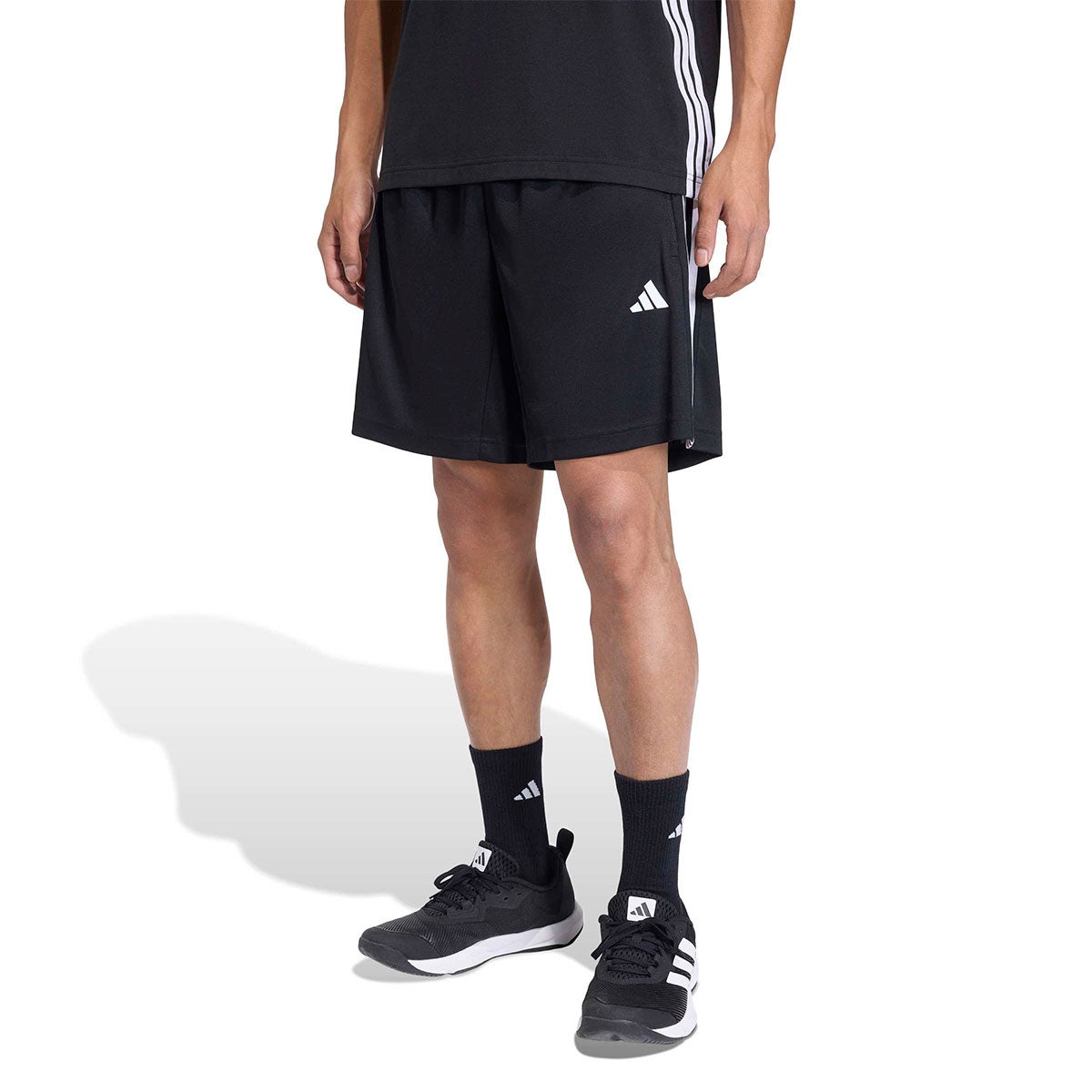 アディダス adidas　ワークアウト エッセンシャル ベース 3ストライプ ピケ ショート 9インチ CH737 2026年モデル 画像3(ALT)