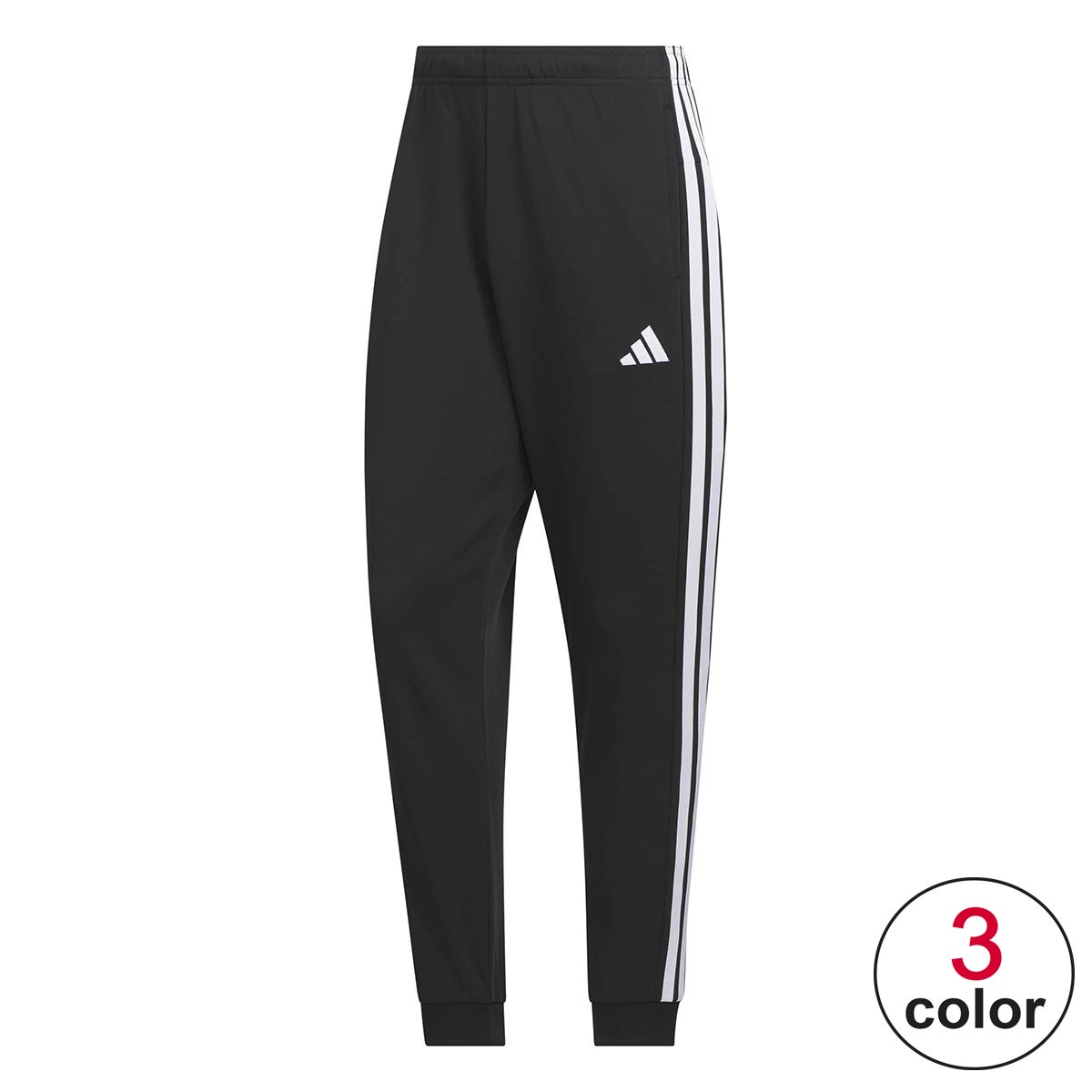 アディダス adidas　スリーストライプス レギュラーフィット ダブルニット カフ仕上げ トラックパンツ（ジャージ） CJ440 2026年モデル