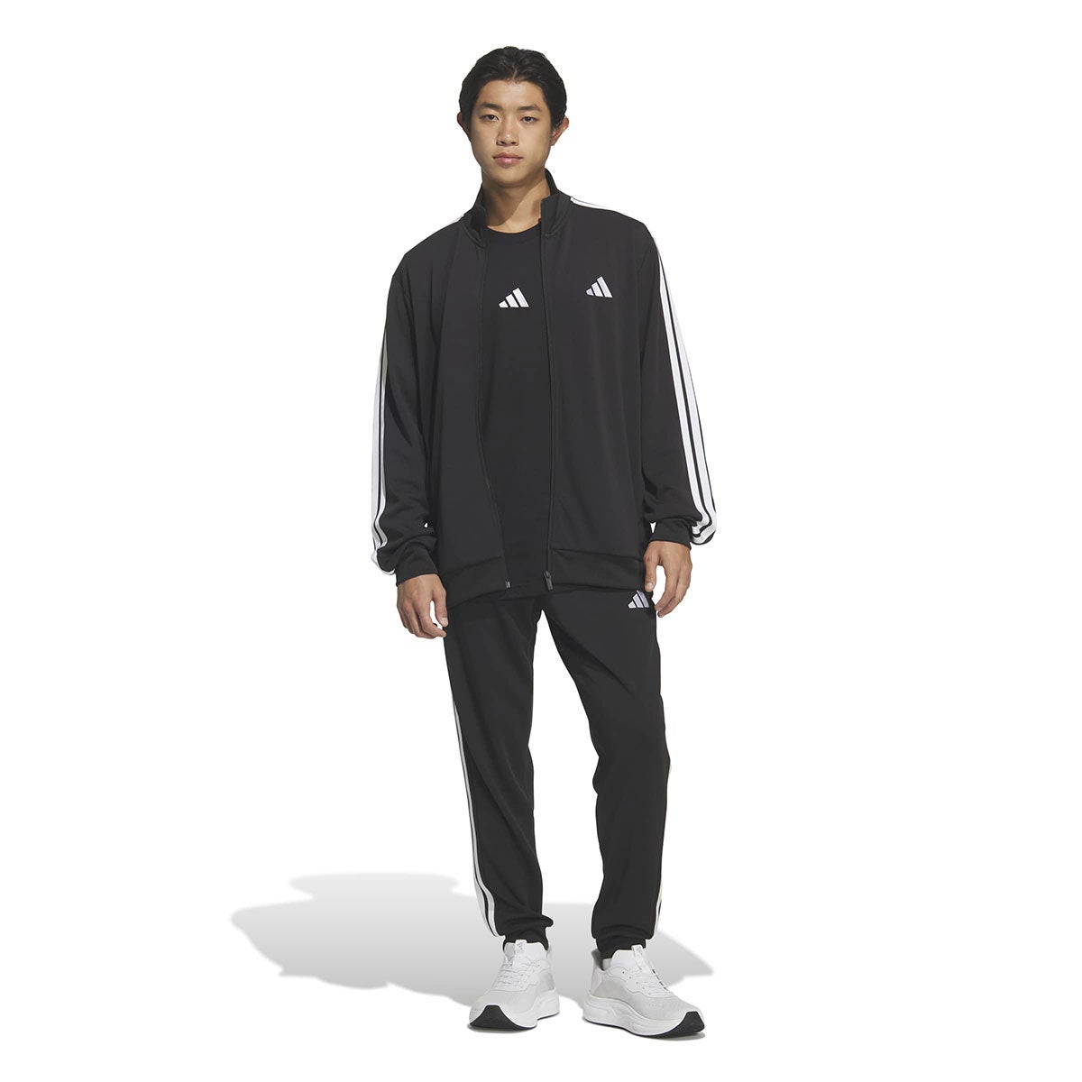 アディダス adidas　スリーストライプス レギュラーフィット ダブルニット カフ仕上げ トラックパンツ（ジャージ） CJ440 2026年モデル 画像5(ALT)