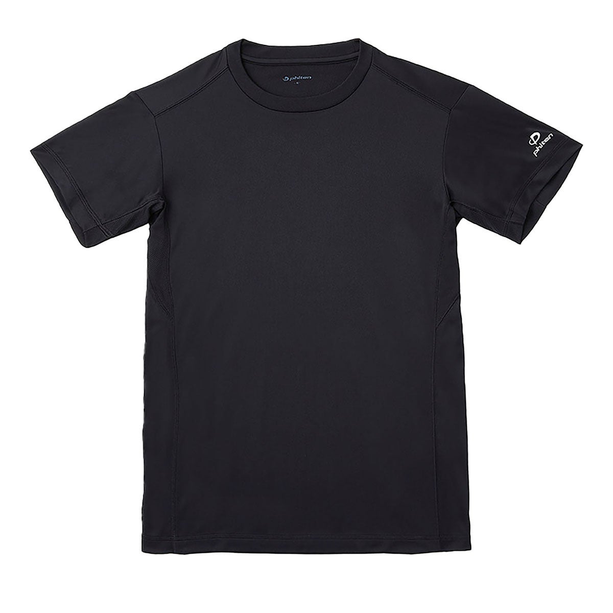 ファイテン Phiten　RAKU 無地 半袖 Tシャツ ブラック JG5731