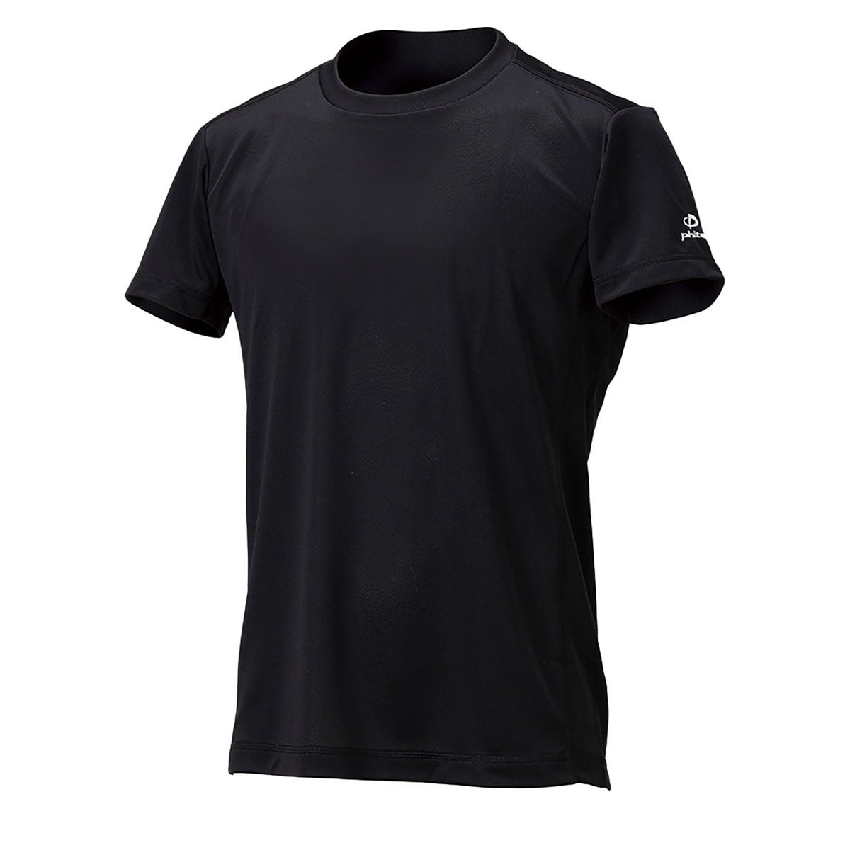 ファイテン Phiten　RAKU 無地 半袖 Tシャツ ブラック JG5731  画像2(ALT)