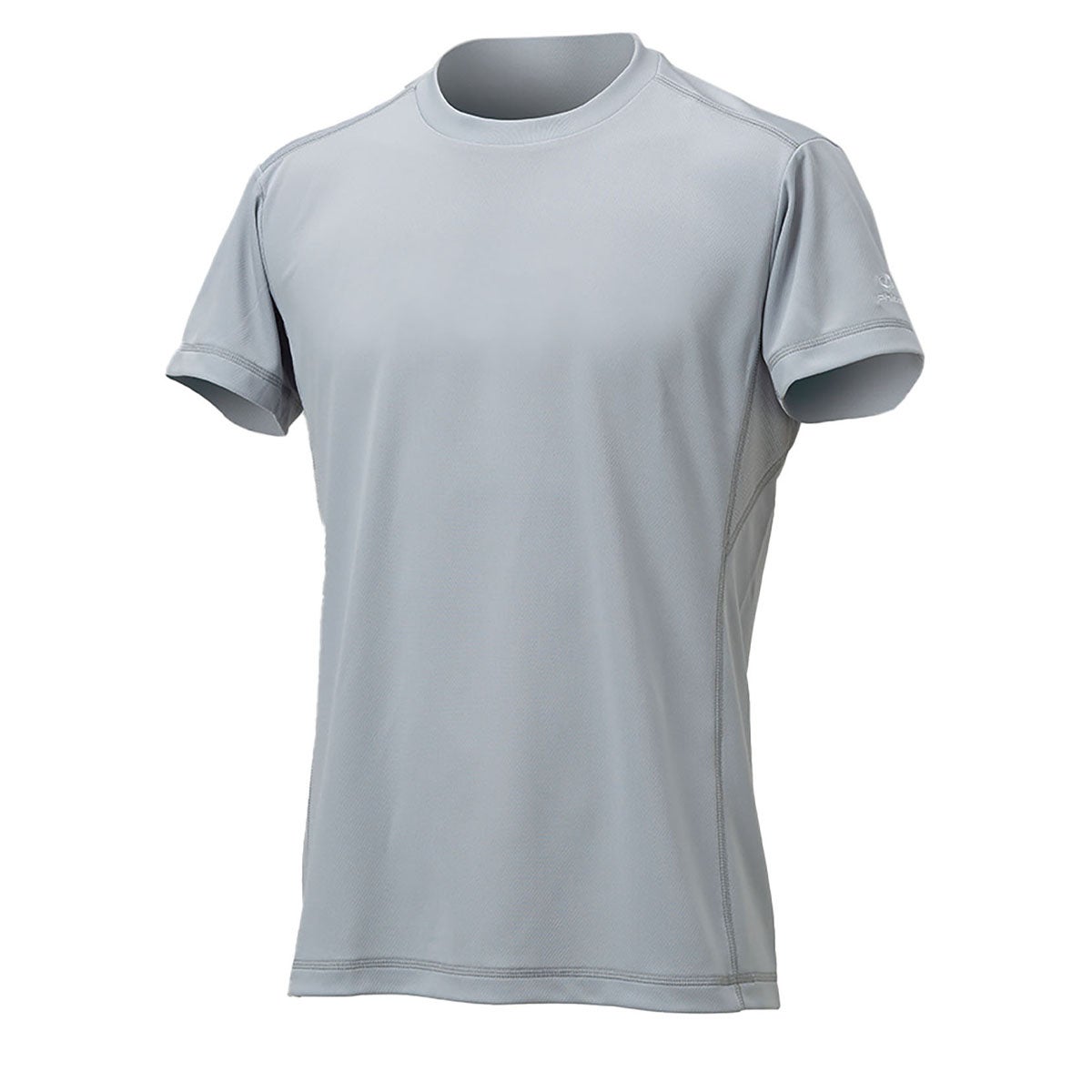 ファイテン Phiten　RAKU 無地 半袖 Tシャツ ライトグレー JG5732  画像2(ALT)