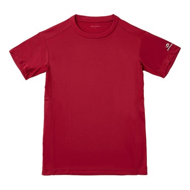 ファイテン Phiten　RAKU 無地 半袖 Tシャツ エンジ JG5733