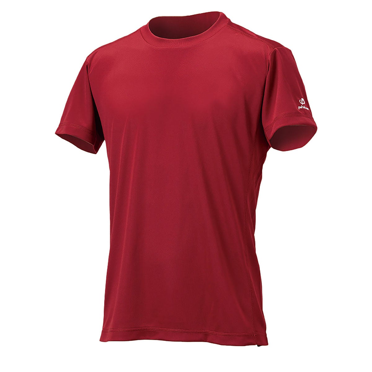 ファイテン Phiten　RAKU 無地 半袖 Tシャツ エンジ JG5733  画像2(ALT)