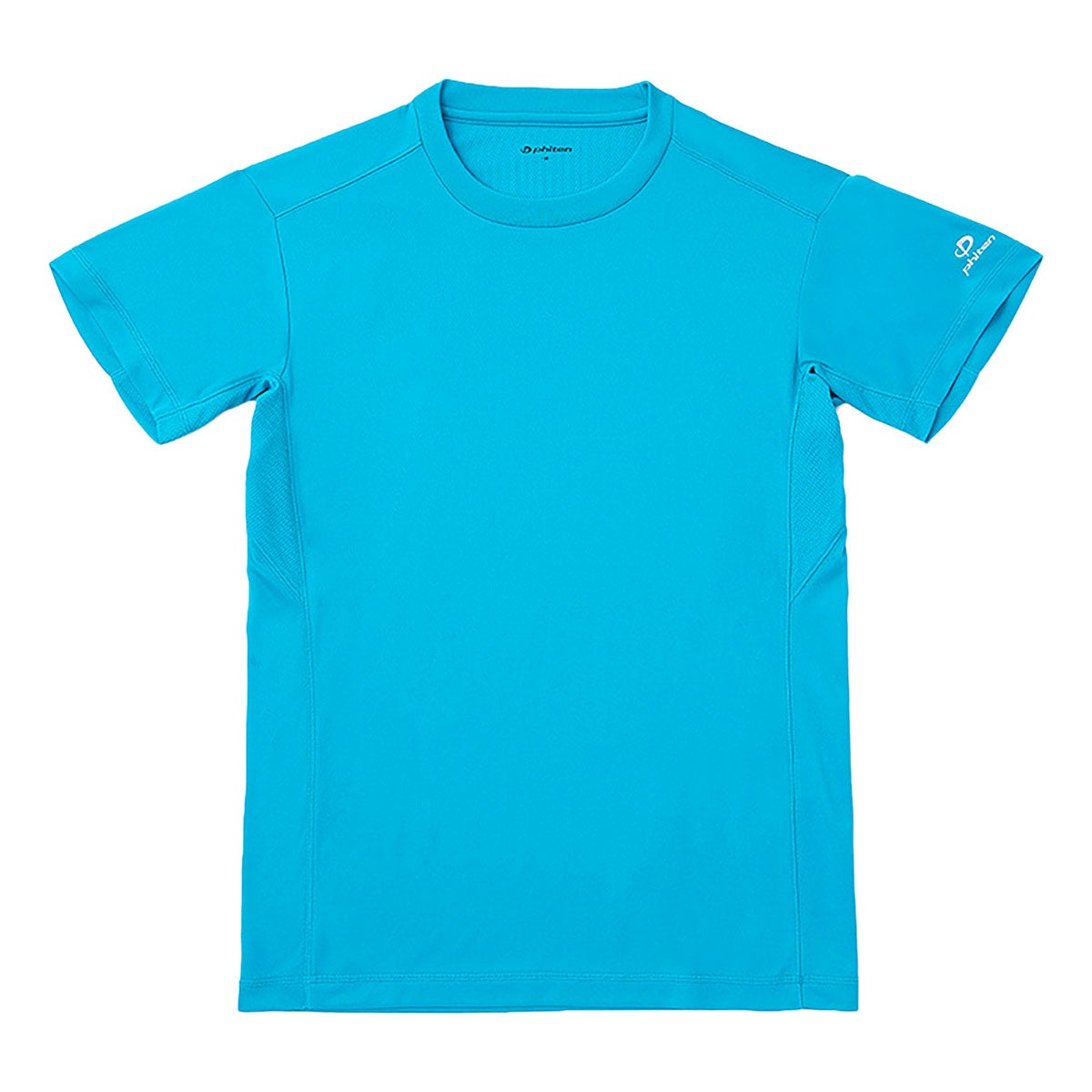 ファイテン Phiten　RAKU 無地 半袖 Tシャツ ターコイズ JG5738