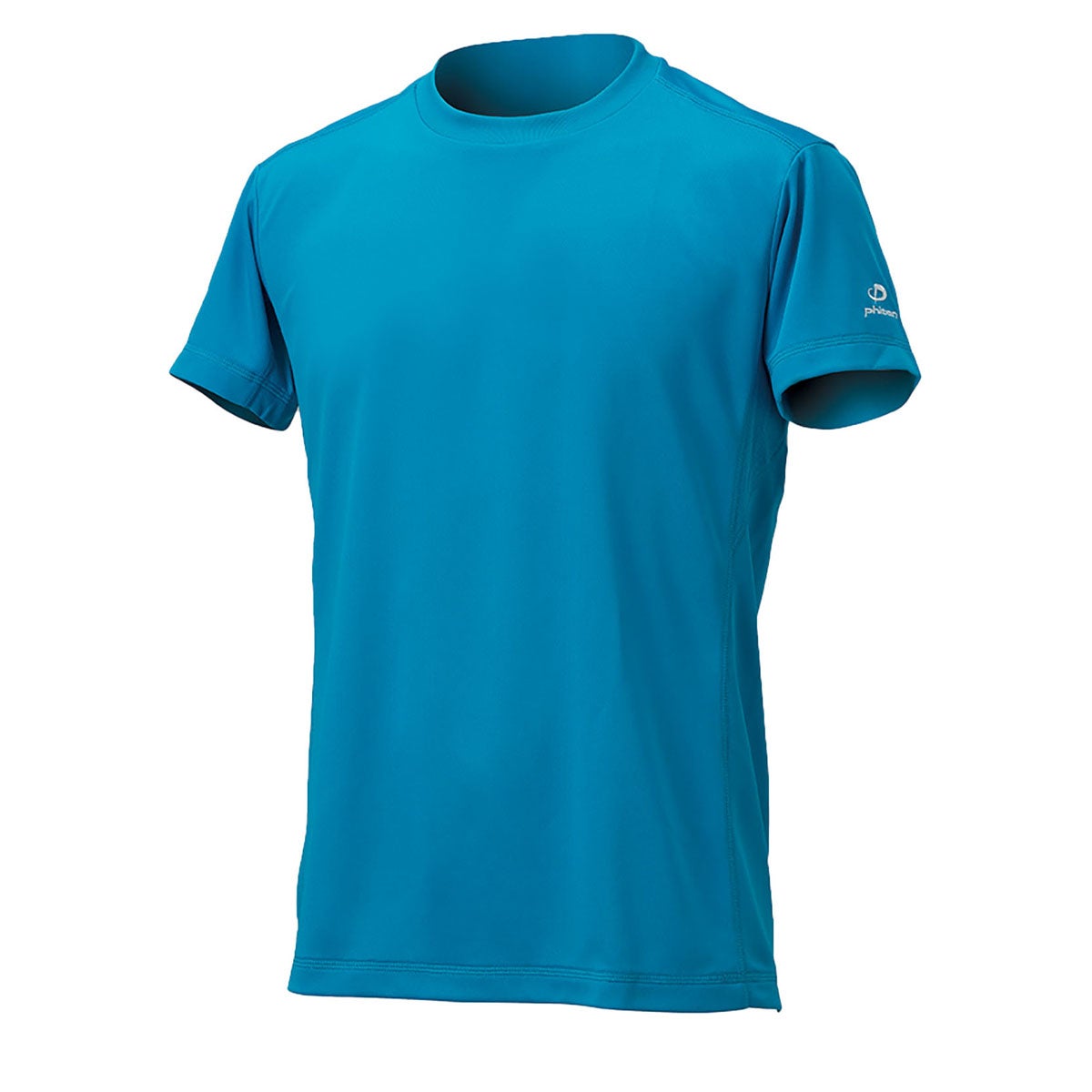 ファイテン Phiten　RAKU 無地 半袖 Tシャツ ターコイズ JG5738  画像2(ALT)
