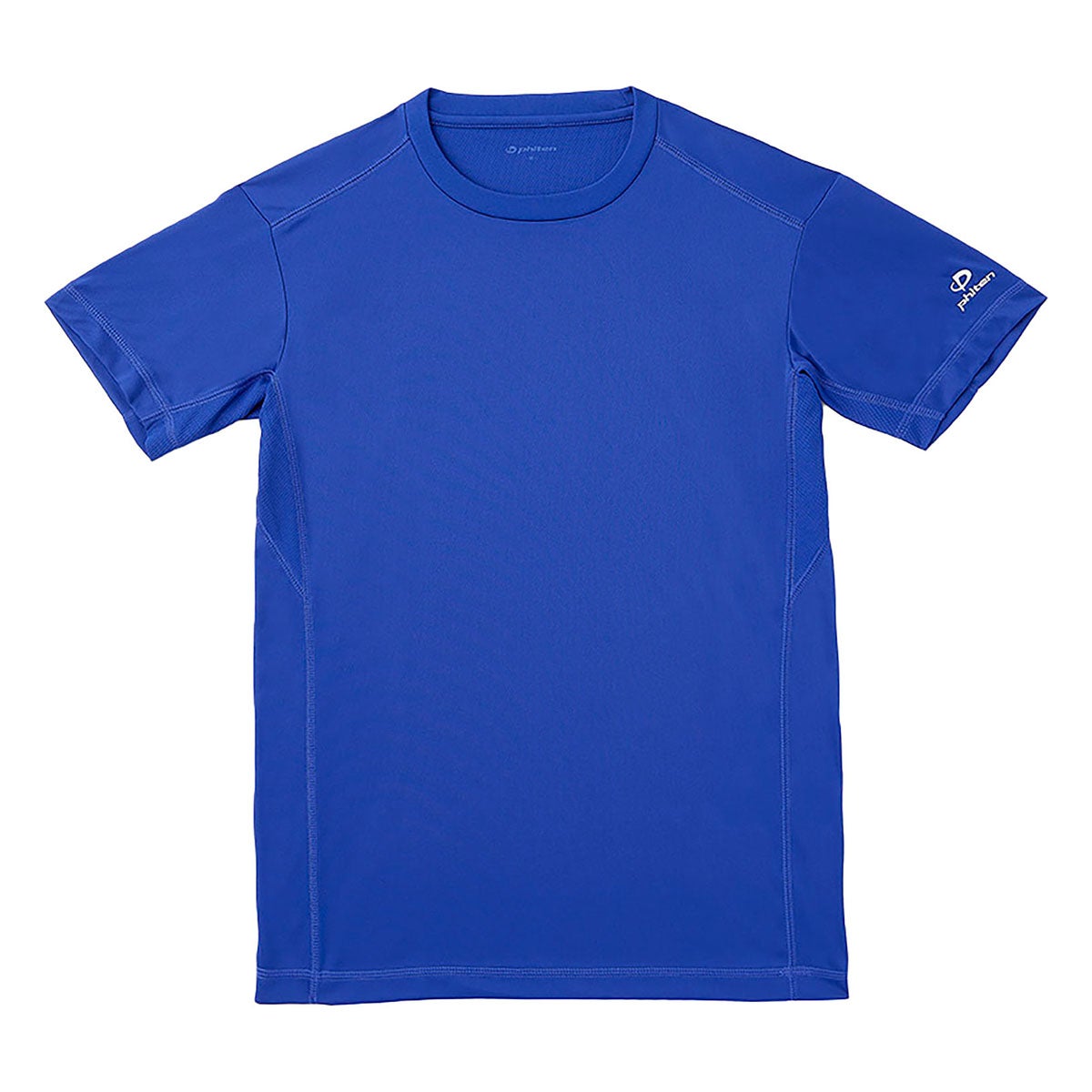 ファイテン Phiten　RAKU 無地 半袖 Tシャツ ロイヤルブルー JG5739