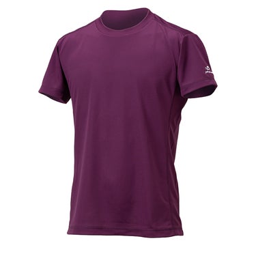 ファイテン Phiten　RAKU 無地 半袖 Tシャツ パープル JG5742  画像2(ALT)