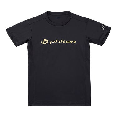 ファイテン Phiten　RAKU 半袖 Tシャツ ブラック/ゴールド JG5760 2024年モデル