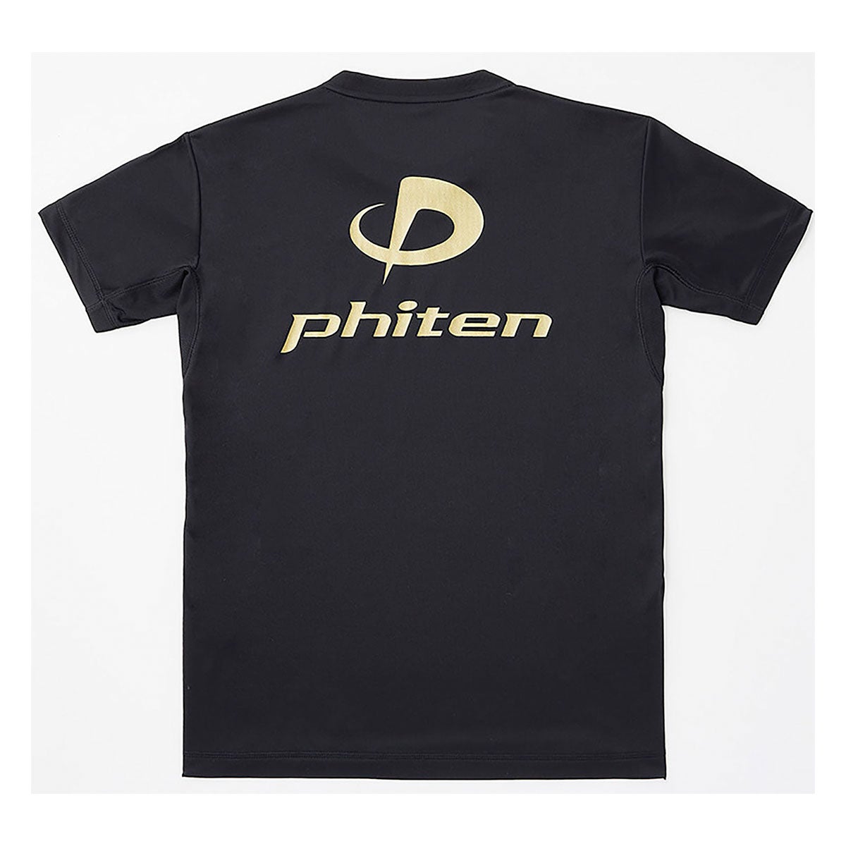 ファイテン Phiten　RAKU 半袖 Tシャツ ブラック/ゴールド JG5760 2024年モデル 画像2(ALT)