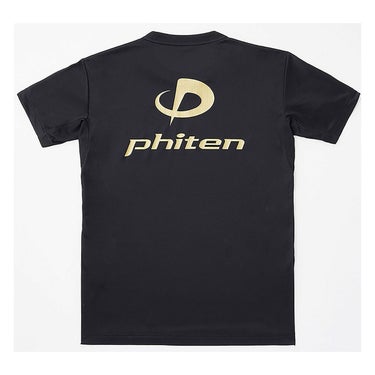 ファイテン Phiten　RAKU 半袖 Tシャツ ブラック/ゴールド JG5760 2024年モデル 画像2(ALT)