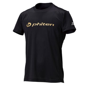 ファイテン Phiten　RAKU 半袖 Tシャツ ブラック/ゴールド JG5760 2024年モデル 画像3(ALT)