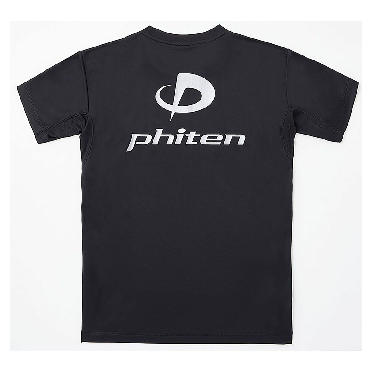 ファイテン Phiten　RAKU 半袖 Tシャツ ブラック/シルバー JG5761 2024年モデル 画像2(ALT)