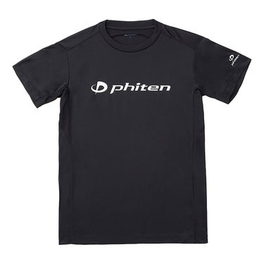 ファイテン Phiten　RAKU 半袖 Tシャツ ブラック/ホワイト JG5762 2024年モデル