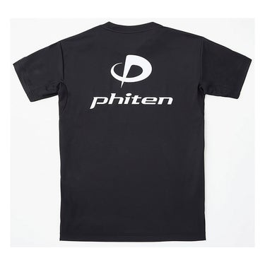 ファイテン Phiten　RAKU 半袖 Tシャツ ブラック/ホワイト JG5762 2024年モデル 画像2(ALT)