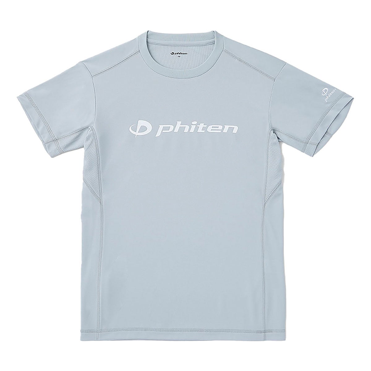 ファイテン Phiten　RAKU 半袖 Tシャツ ライトグレー/ホワイト JG5770 2024年モデル