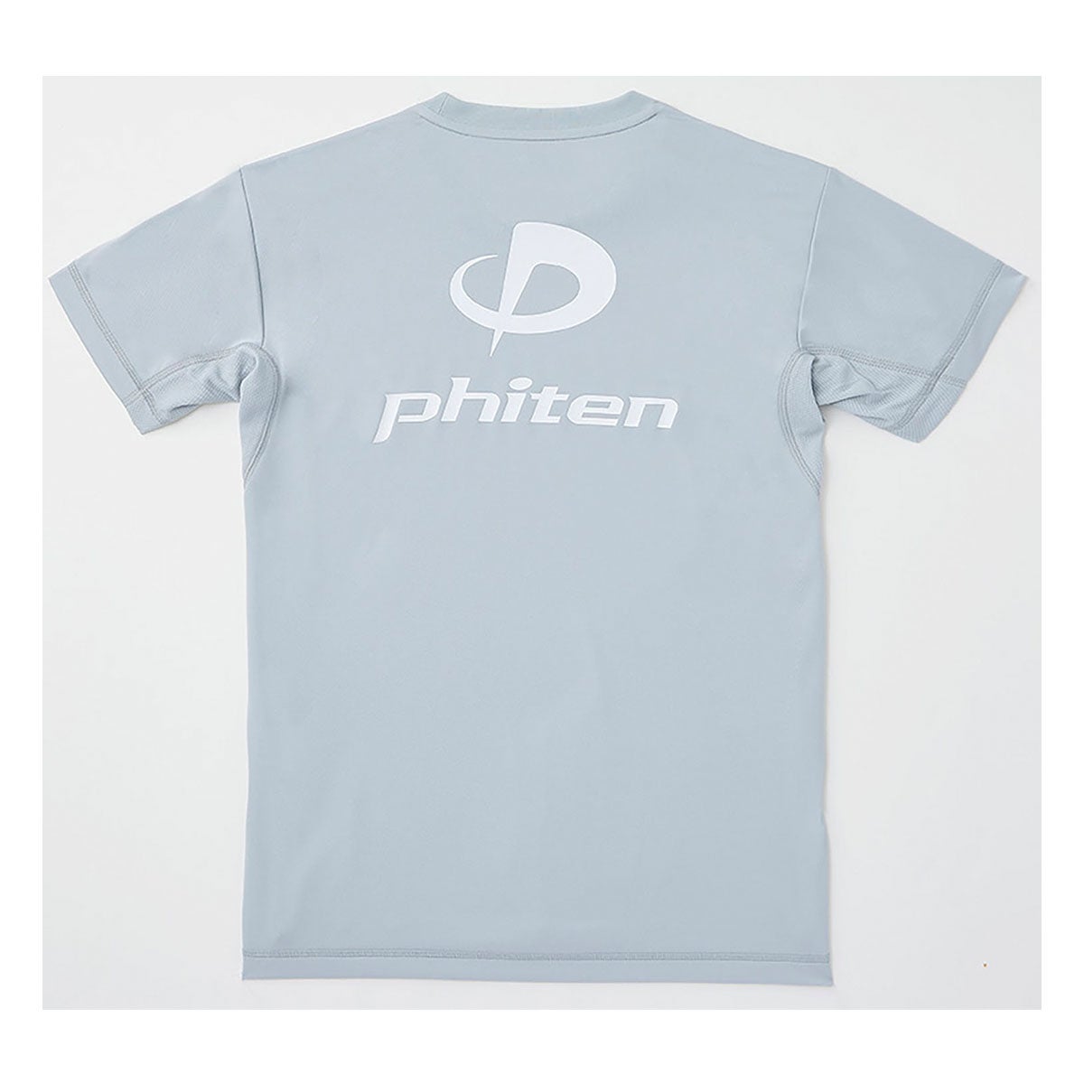 ファイテン Phiten　RAKU 半袖 Tシャツ ライトグレー/ホワイト JG5770 2024年モデル 画像2(ALT)