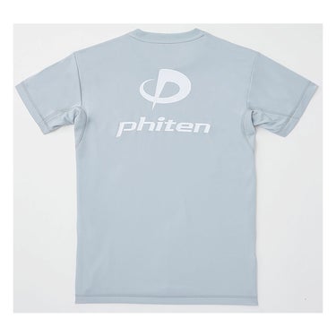 ファイテン Phiten　RAKU 半袖 Tシャツ ライトグレー/ホワイト JG5770 2024年モデル 画像2(ALT)