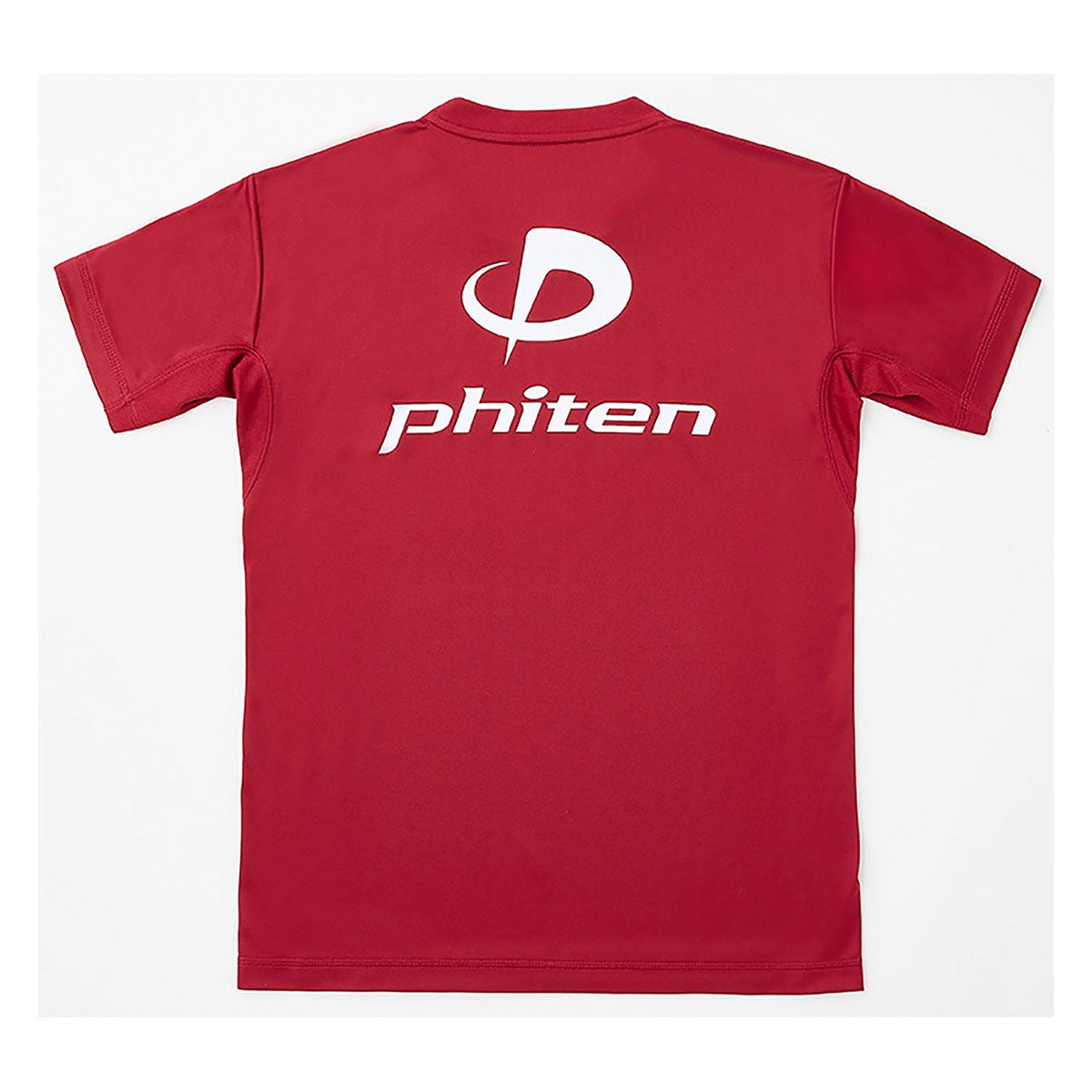 ファイテン Phiten　RAKU 半袖 Tシャツ エンジ/ホワイト JG5780 2024年モデル 画像2(ALT)