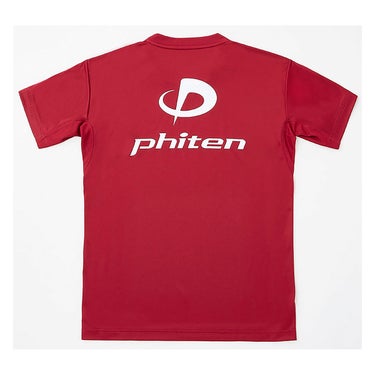 ファイテン Phiten　RAKU 半袖 Tシャツ エンジ/ホワイト JG5780 2024年モデル 画像2(ALT)