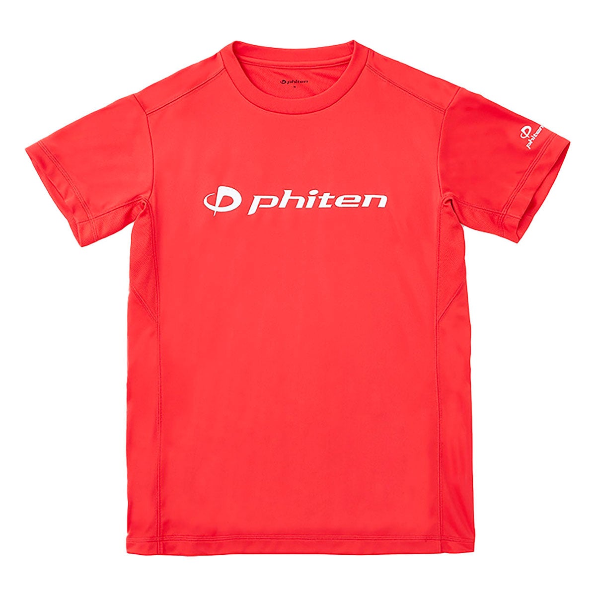 ファイテン Phiten　RAKU 半袖 Tシャツ レッド/ホワイト JG5790 2024年モデル