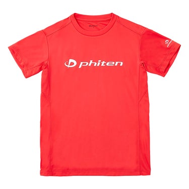 ファイテン Phiten　RAKU 半袖 Tシャツ レッド/ホワイト JG5790 2024年モデル