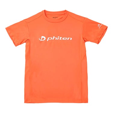 ファイテン Phiten　RAKU 半袖 Tシャツ オレンジ/ホワイト JG5800 2024年モデル