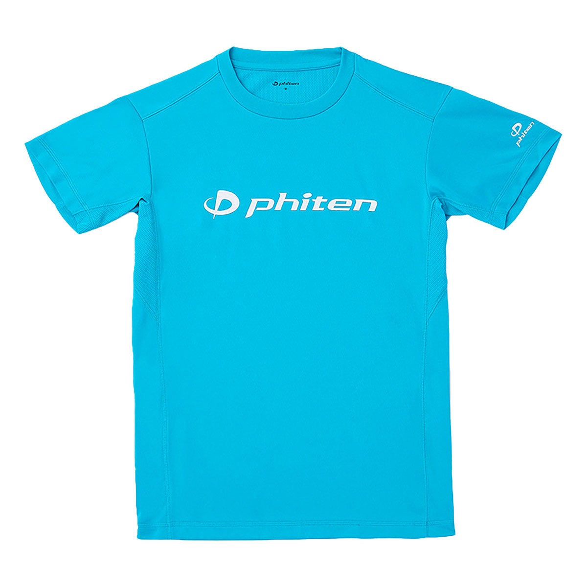 ファイテン Phiten　RAKU 半袖 Tシャツ ターコイズ/ホワイト JG5830 2024年モデル