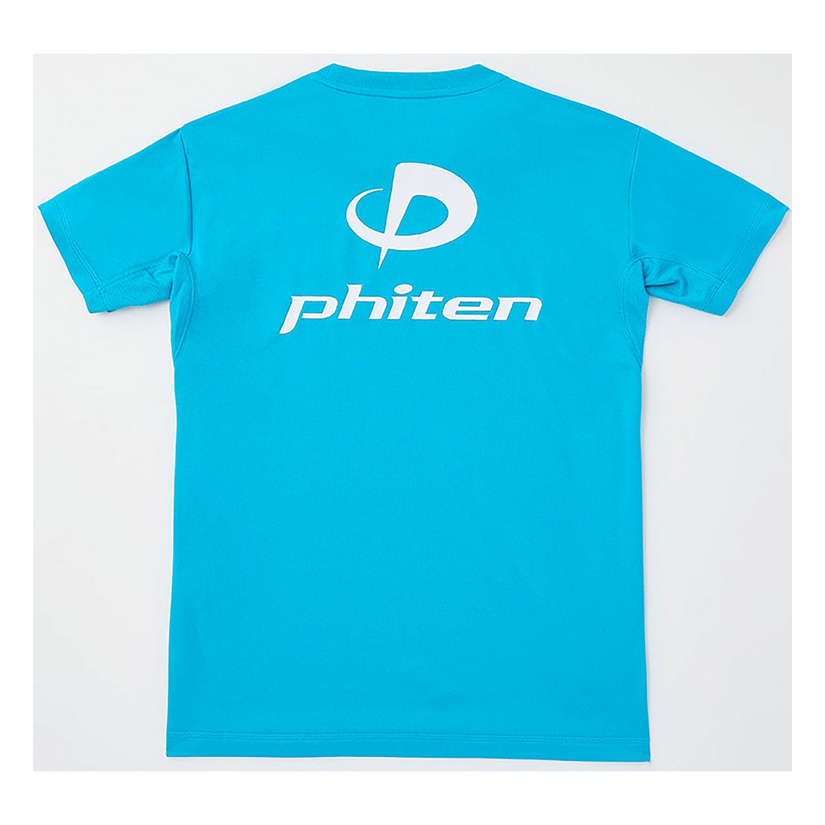 ファイテン Phiten　RAKU 半袖 Tシャツ ターコイズ/ホワイト JG5830 2024年モデル 画像2(ALT)