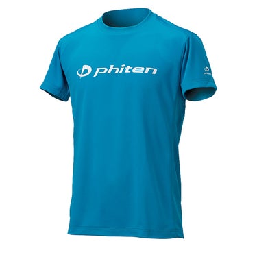 ファイテン Phiten　RAKU 半袖 Tシャツ ターコイズ/ホワイト JG5830 2024年モデル 画像3(ALT)
