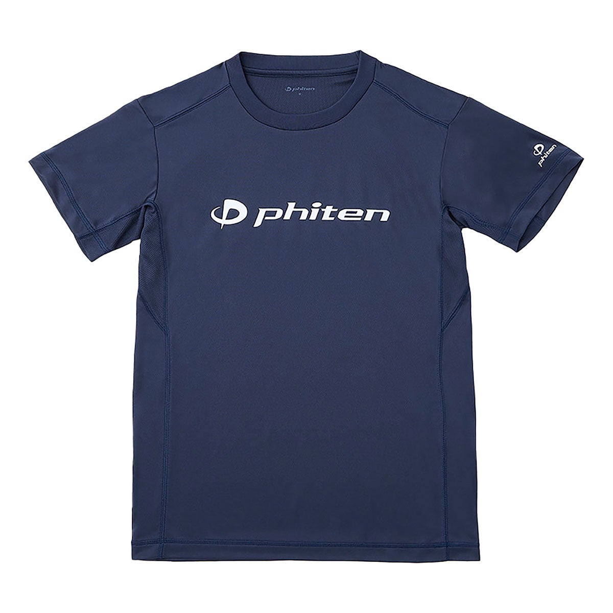 ファイテン Phiten　RAKU 半袖 Tシャツ ネイビー/ホワイト JG5850 2024年モデル