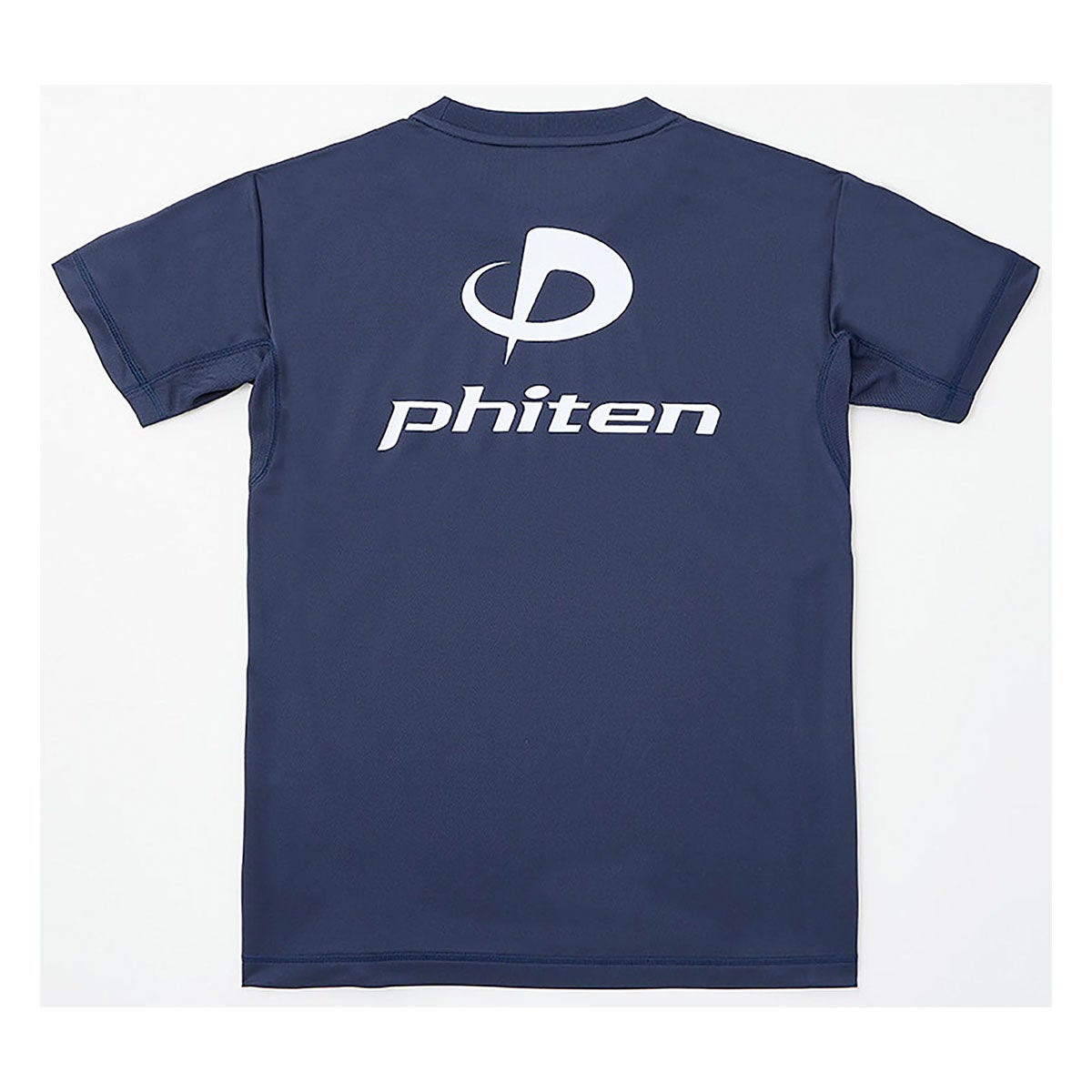 ファイテン Phiten　RAKU 半袖 Tシャツ ネイビー/ホワイト JG5850 2024年モデル 画像2(ALT)