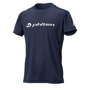ファイテン Phiten　RAKU 半袖 Tシャツ ネイビー/ホワイト JG5850 2024年モデル 画像3(ALT)