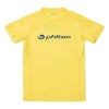 ファイテン Phiten　RAKU 半袖 Tシャツ イエロー/ネイビー JG5860 2024年モデル