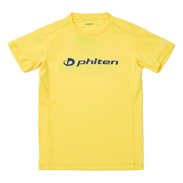 ファイテン Phiten　RAKU 半袖 Tシャツ イエロー/ネイビー JG5860 2024年モデル