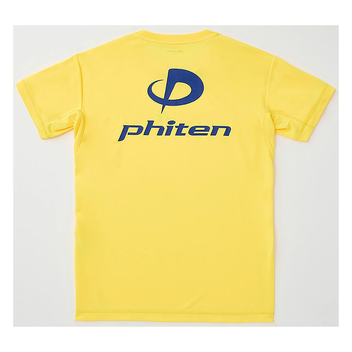 ファイテン Phiten　RAKU 半袖 Tシャツ イエロー/ネイビー JG5860 2024年モデル 画像2(ALT)