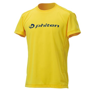 ファイテン Phiten　RAKU 半袖 Tシャツ イエロー/ネイビー JG5860 2024年モデル 画像3(ALT)