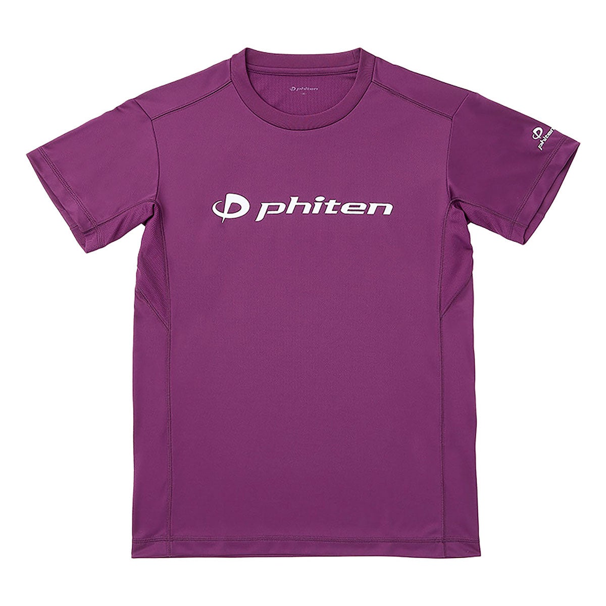 ファイテン Phiten RAKU 半袖 Tシャツ パープル/ホワイト JG5870 2024年モデル
