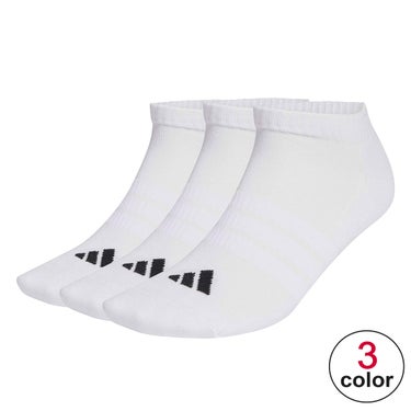 アディダス adidas　クッションド エッセンシャルズ ローカット ソックス 3足組 UB975 2026年モデル