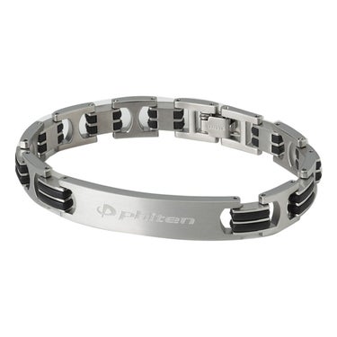 ファイテン Phiten　Phiten ハードコート チタンブレス メタックス ワイド　JX9240 シルバー