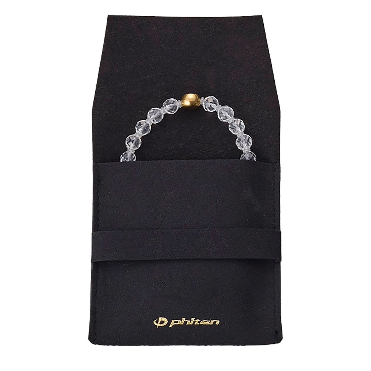 ファイテン Phiten　クリスタル ブレスレット ワンリング 4mm オニキス　JX9860 画像2(ALT)