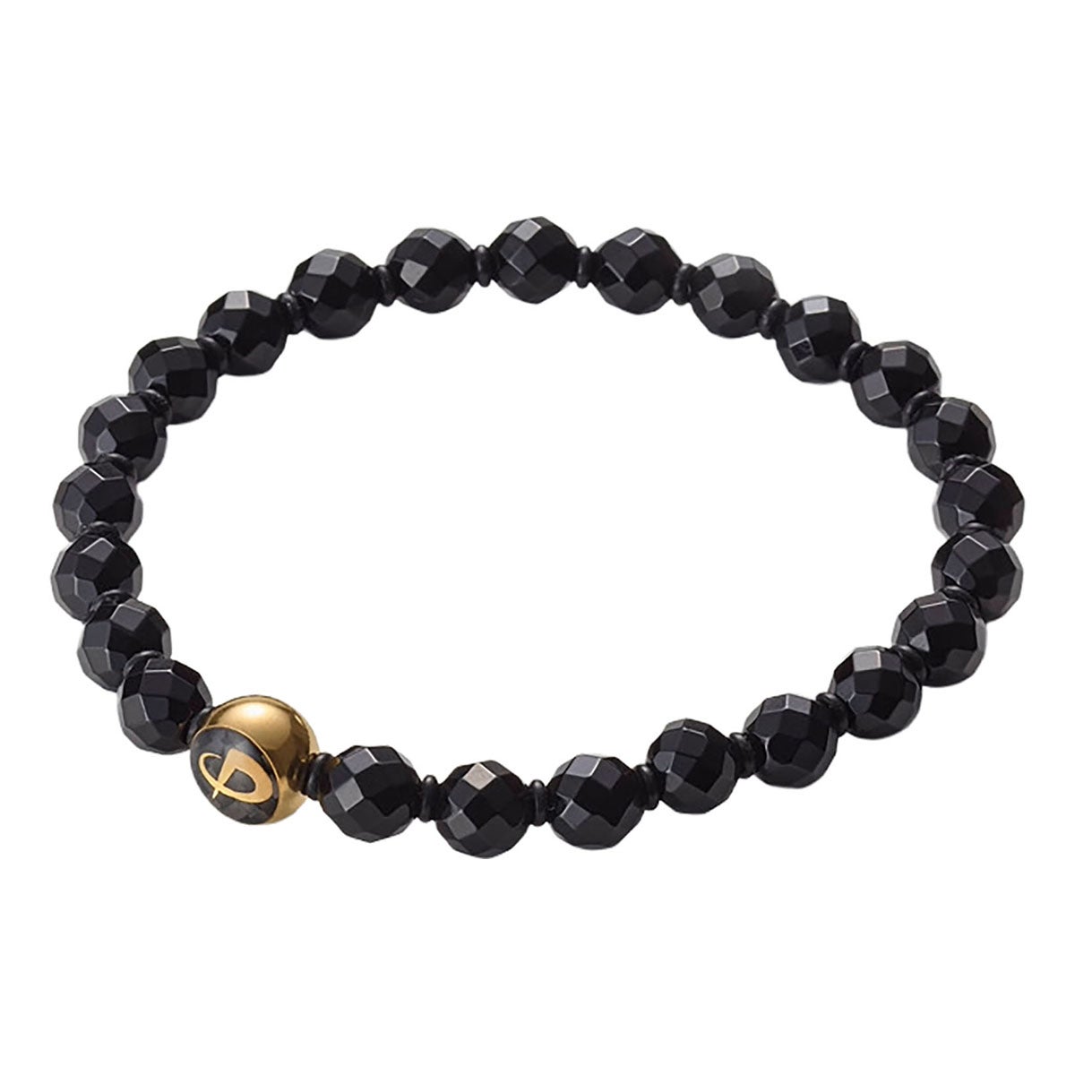 ファイテン Phiten　クリスタル ブレスレット ワンリング 6mm オニキス　JX9870