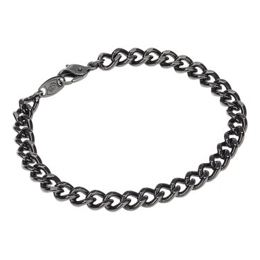 ファイテン Phiten　炭化 チタンチェーン ブレス ブラック　TC6650 ブラック