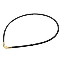 ファイテン Phiten　RAKUWA 磁気 チタンネックレス S II LIMITED MODEL ブラック×ゴールド　TG8610