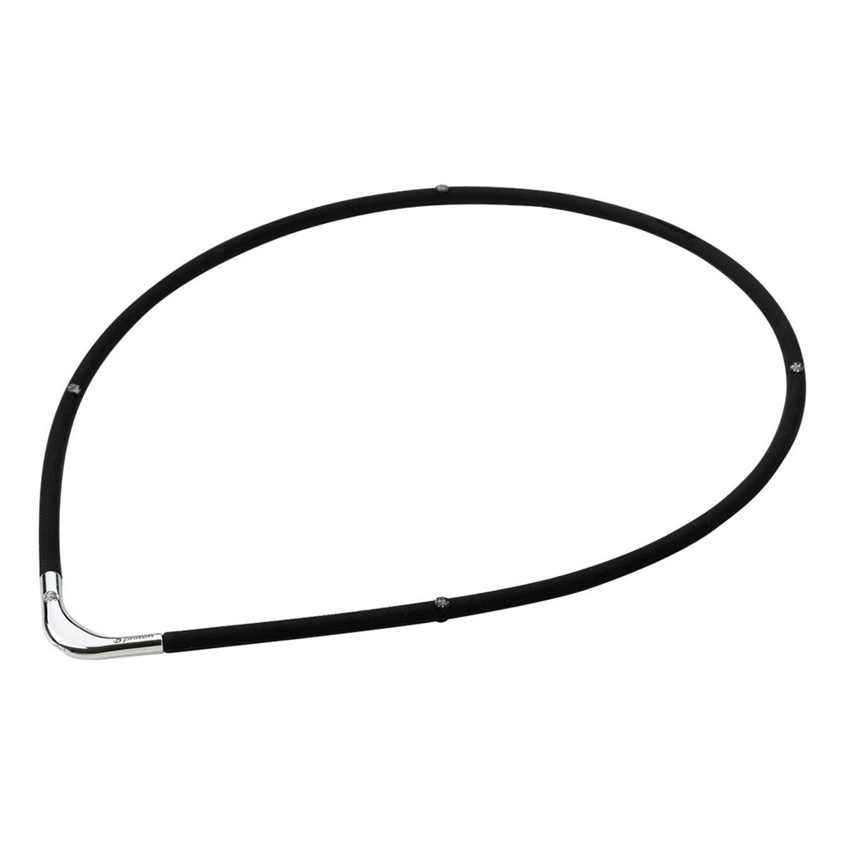 ファイテン Phiten　RAKUWA 磁気 チタンネックレス S II LIMITED MODEL ブラック×シルバー　TG8611 ブラック×シルバー